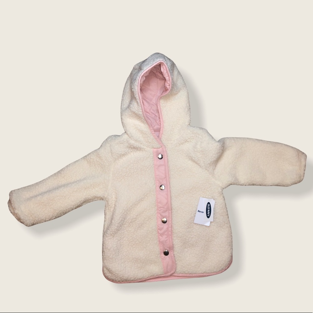 New Old Navy Reversible Sherpa Jacket For Toddlers